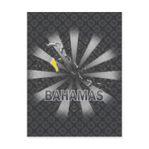 Bahamas Flag Map 2.0 Post Cards