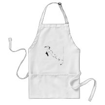 Bahamas flag map apron