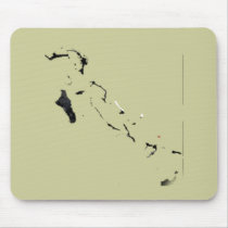 Bahamas flag map mouse mat