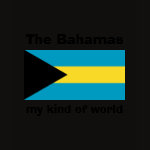Bahamas Flag Map Text Ladies Baby Doll
