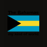 Bahamas Flag + Map + Text T-Shirt