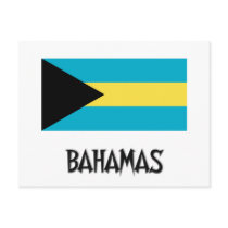 Bahamas Flag Post Card