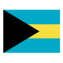 Bahamas Flag Postcard postcards