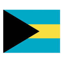 Bahamas Flag Postcard