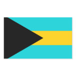 Bahamas Flag Rectangle Stickers