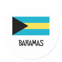 Bahamas Flag stickers by flagshirt Bahamas Flag stickers
