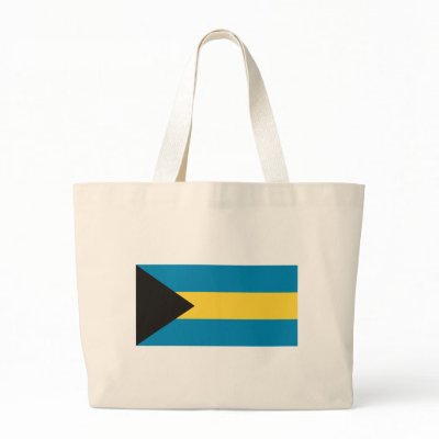 Bahamas Flag Tote Bag by FlagTshirts