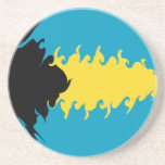 Bahamas Gnarly Flag coasters
