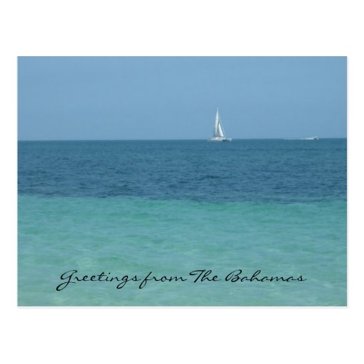 bahamas greetings postcard Zazzle