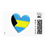 Bahamas Heart Flag postage