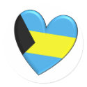 Bahamas Heart Flag stickers by WearFlags Bahamas Heart Flag stickers