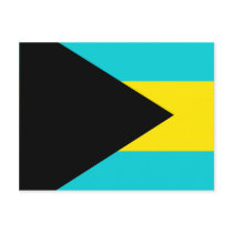 Bahamas High quality Flag Post Card