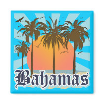 Bahamas Islands Beaches Refrigerator Magnets