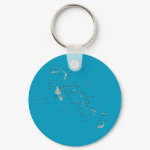 Bahamas Map Keychain
