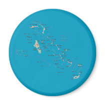 Bahamas Map Magnet