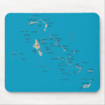 Bahamas Map Mousepad
