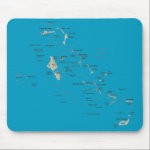 Bahamas Map Mousepad