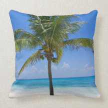 Bahamas Palm Tree Pillow