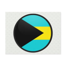 Bahamas quality Flag Circle Post Cards