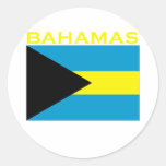 Bahamas Round Stickers
