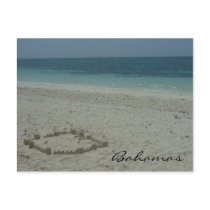 bahamas sand post card