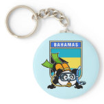 Bahamas Scuba Panda Key Chains