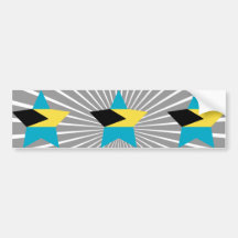 Bahamas Star Bumper Stickers