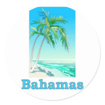 Bahamas Round Sticker