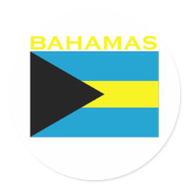 Bahamas Round Stickers