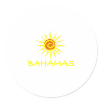 Bahamas Round Stickers