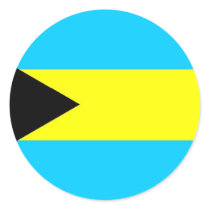 bahamas round stickers
