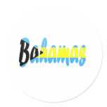 Bahamas Round Stickers