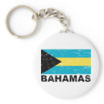Bahamas Vintage Flag Key Chain