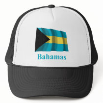 Bahamas Waving Flag with Name hats by Vexillophile Bahamas Waving Flag with Name hats