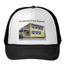 Bahamian Architecture Mesh Hats