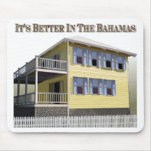 Bahamian Architecture Mouse Pads