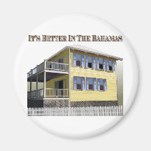Bahamian Architecture Refrigerator Magnet