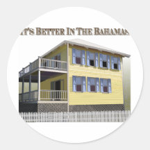 Bahamian Architecture Stickers