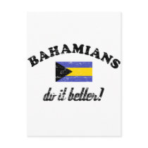 Bahamian do it better post card