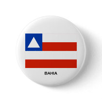 Bahia, Brazil Flag Button