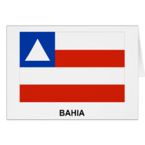 Bahia, Brazil Flag Greeting Cards