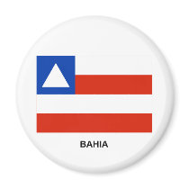 Bahia, Brazil Flag Refrigerator Magnets