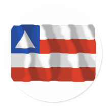 Bahia, Brazil Waving Flag stickers by Vexillophile Bahia, Brazil Waving Flag stickers