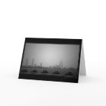 Bahrain city scape b&w cards