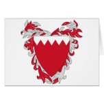 bahrain coat of arms greeting cards