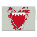 Bahrain Coat of Arms detail Greeting Cards