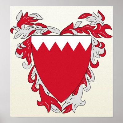 Bahrain Coat of Arms detail Posters by representmycountry