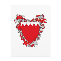 Bahrain Coat of Arms postcards by FlagTshirts Bahrain Coat of Arms postcards