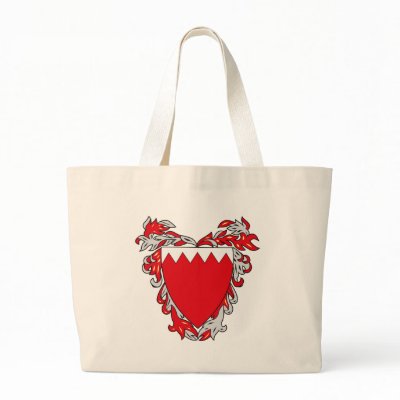 Bahrain Coat of Arms Tote Bag by FlagTshirts