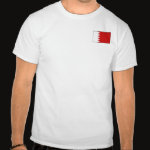 Bahrain Flag Map Basic T-Shirt